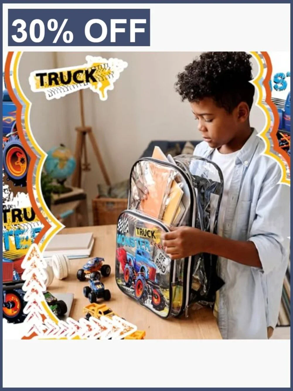 Heavy Duty Clear Backpack Set with Lunch Bag & Pencil Pouch